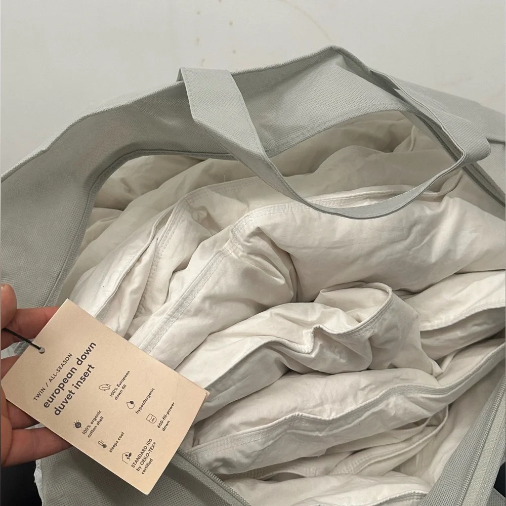 NWT West Elm European Down Duvet Insert - Twin/Twin XL